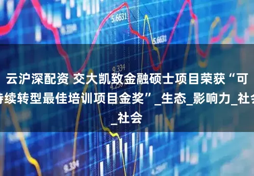 云沪深配资 交大凯致金融硕士项目荣获“可持续转型最佳培训项目金奖”_生态_影响力_社会